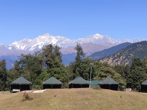 Magpie Jungle Camp Chopta Uttarakhand-浴室