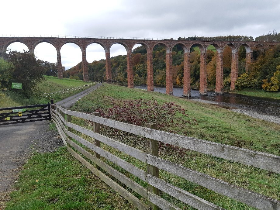 The Leaderfoot Viaduct, also known as the Drygrange Viaduct-Melrose必去景点