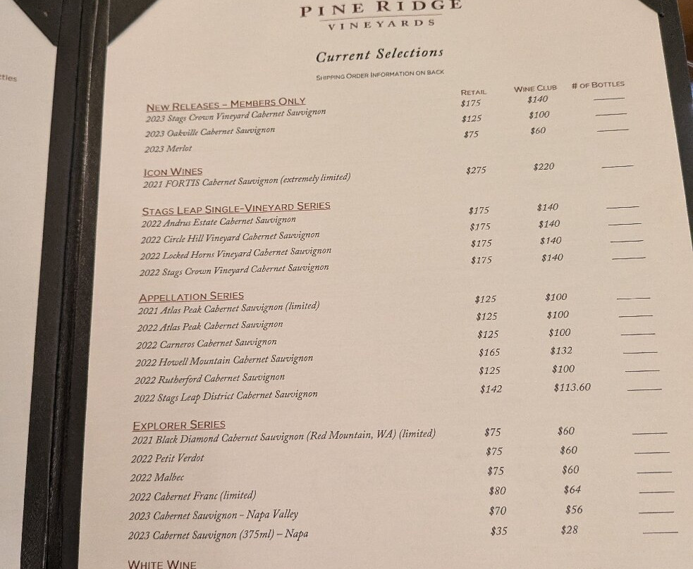 Pine Ridge Vineyards-纳帕必去景点