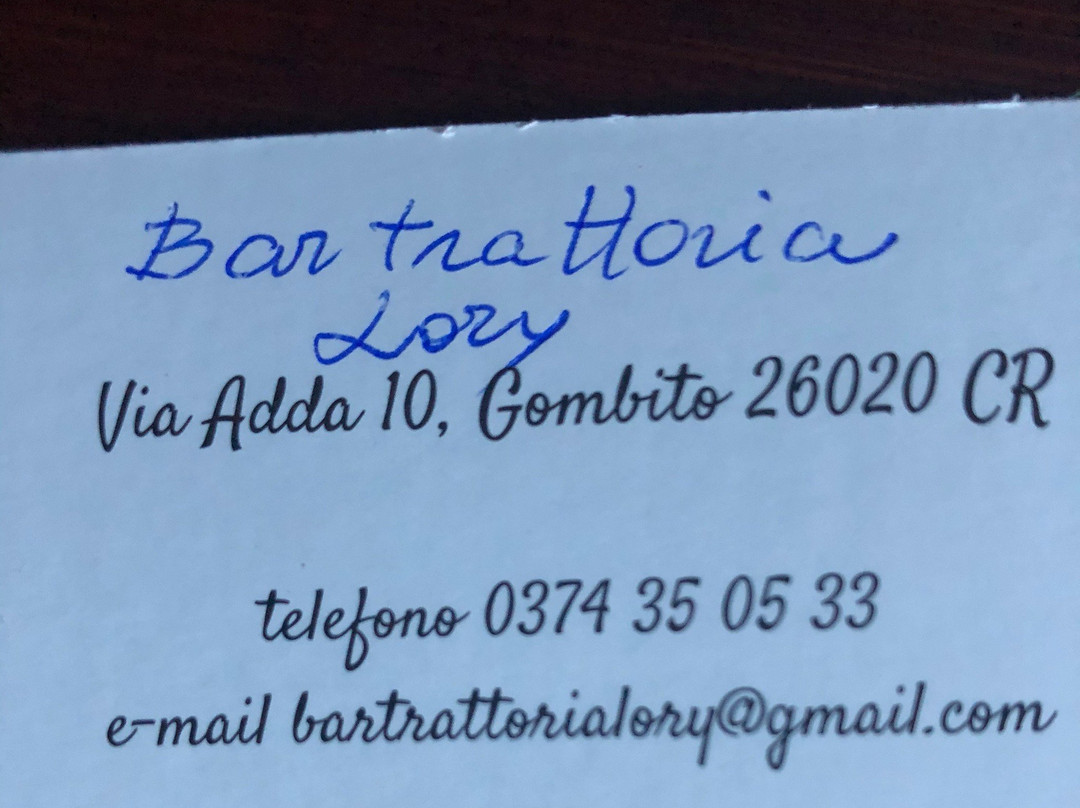 Bar trattoria Lory