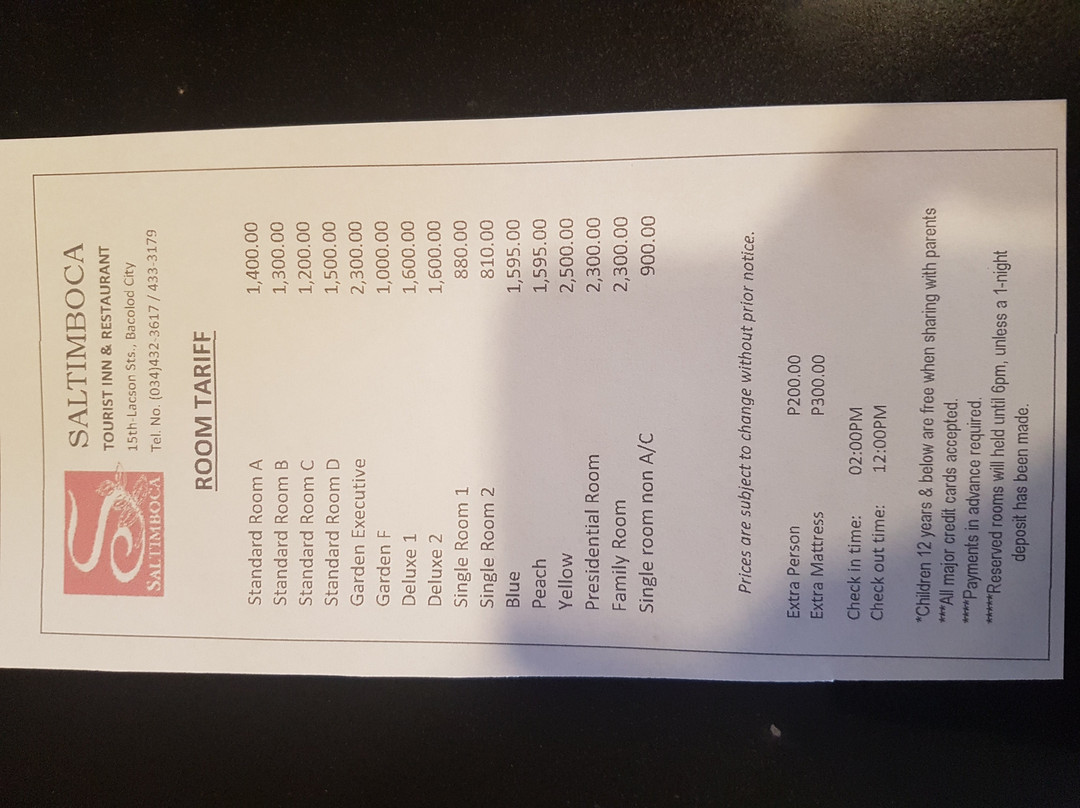 Saltimboca Tourist Inn主图