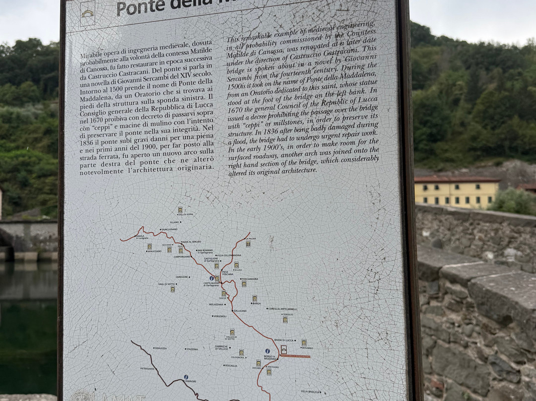 Ponte della Maddalena-Borgo a Mozzano必去景点