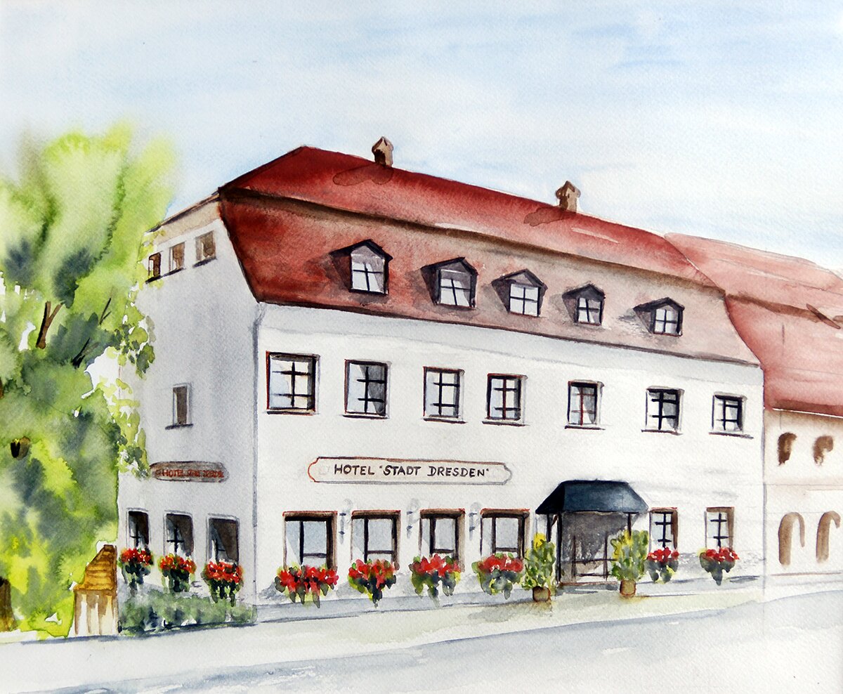 Hotel Stadt Dresden-浴室