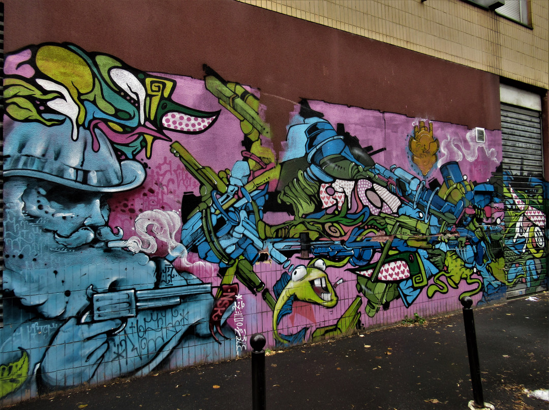 Fresque "singes Sur Scooter"景点图片