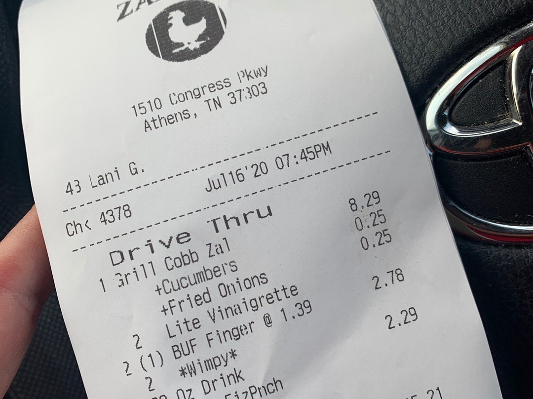 Zaxbys Chicken Fingers & Buffalo Wings