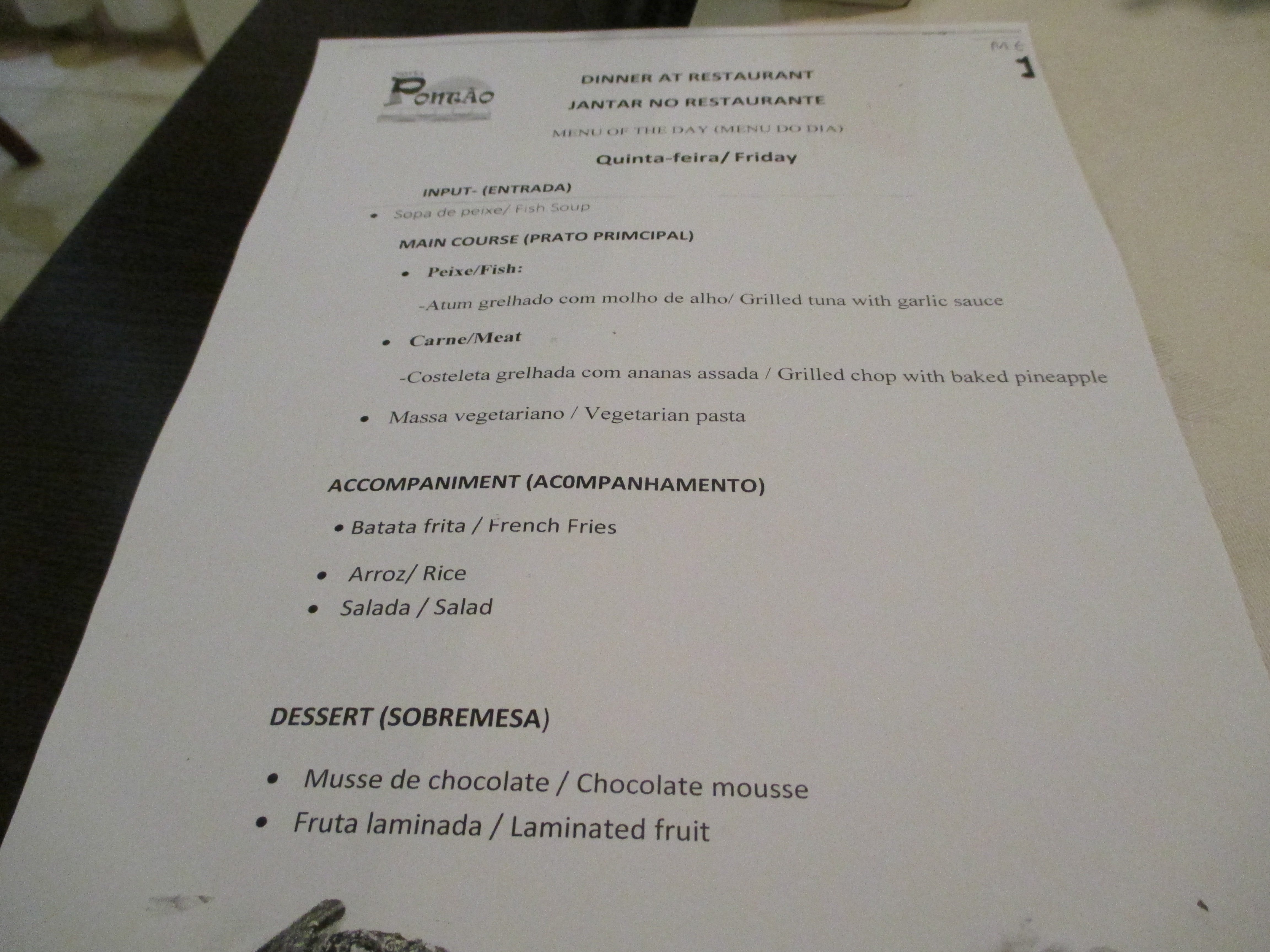 Ouril Hotel Pontão-餐饮