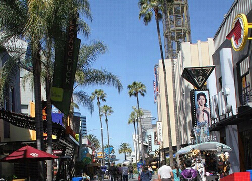 好莱坞环球影城步行街-洛杉矶必去景点