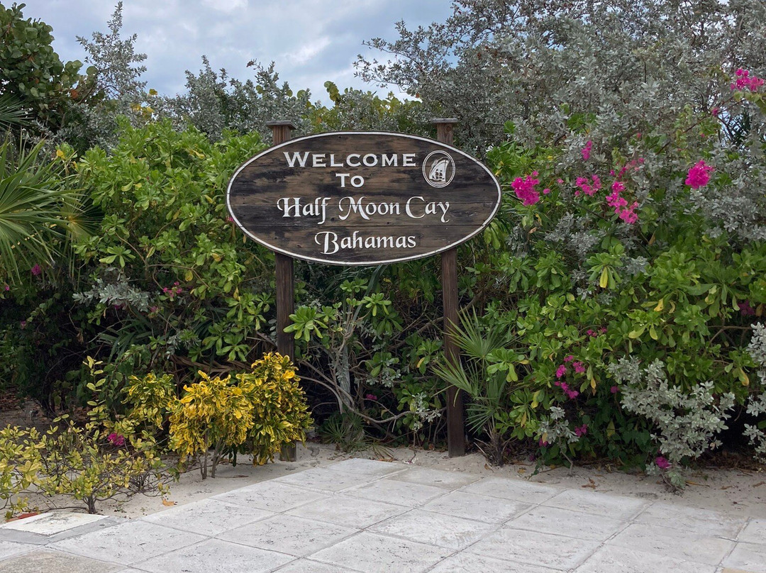 Half Moon Beach-Little San Salvador Island (Half Moon Cay)必去景点