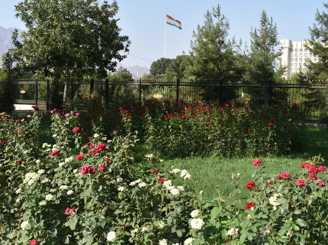 The Flagpole with the Flag of Tajikistan景点图片