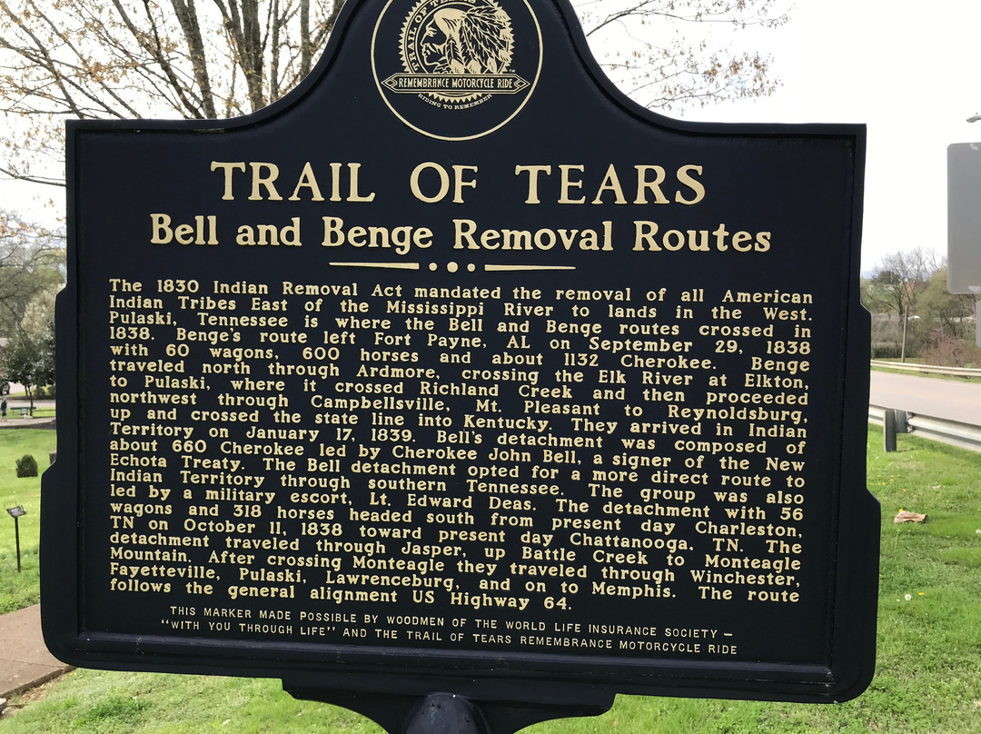 Giles County Trail of Tears Memorial景点图片