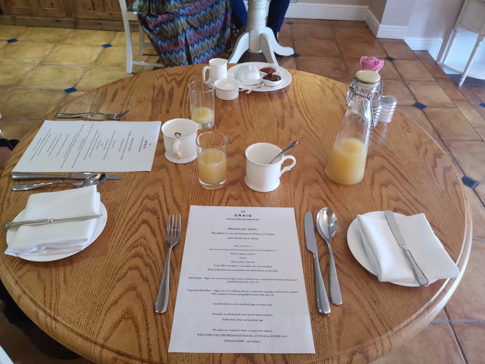 The Graig Bed and Breakfast Ludlow-餐饮