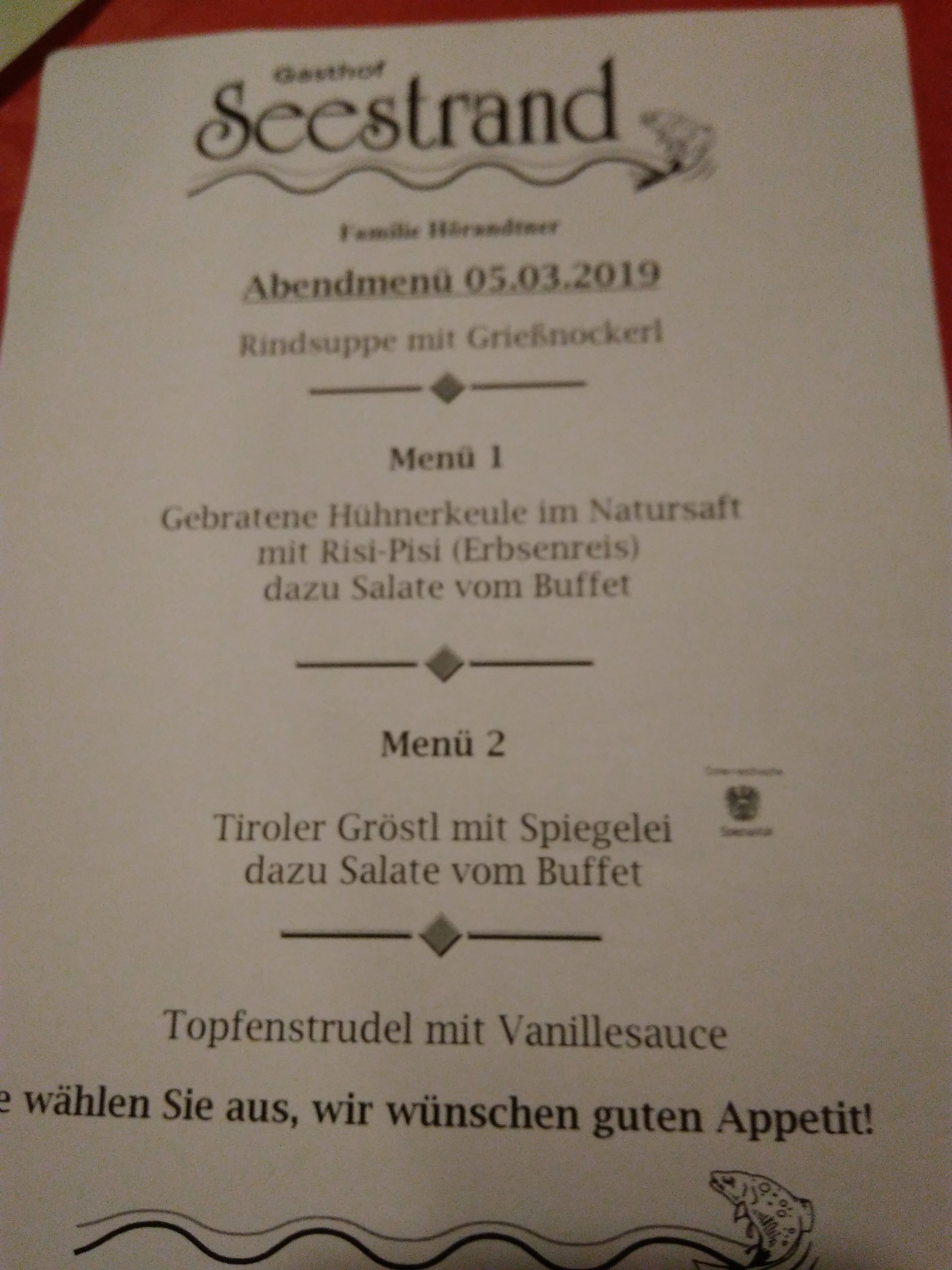 Hotel-Garni Seestrand-餐饮