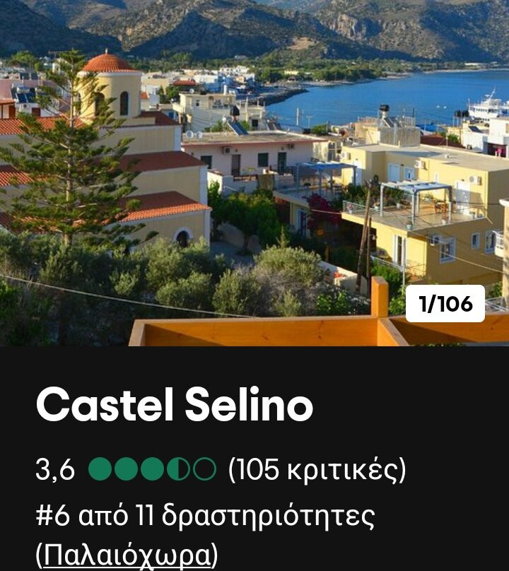 Castel Selino-Palaiochora必去景点