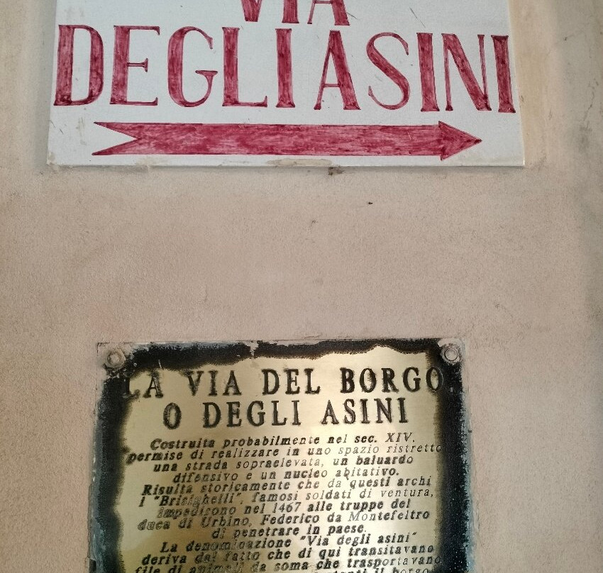 Via del Borgo o degli Asini-Brisighella必去景点