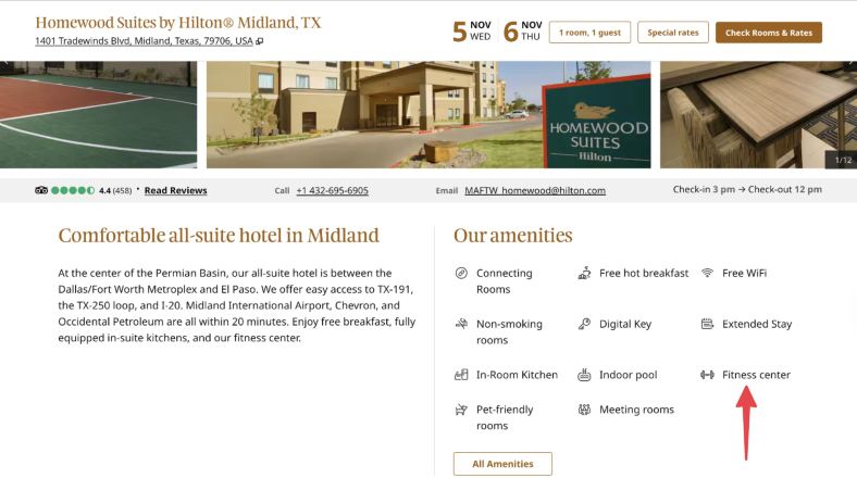米德兰Homewood Suites by Hilton-官方