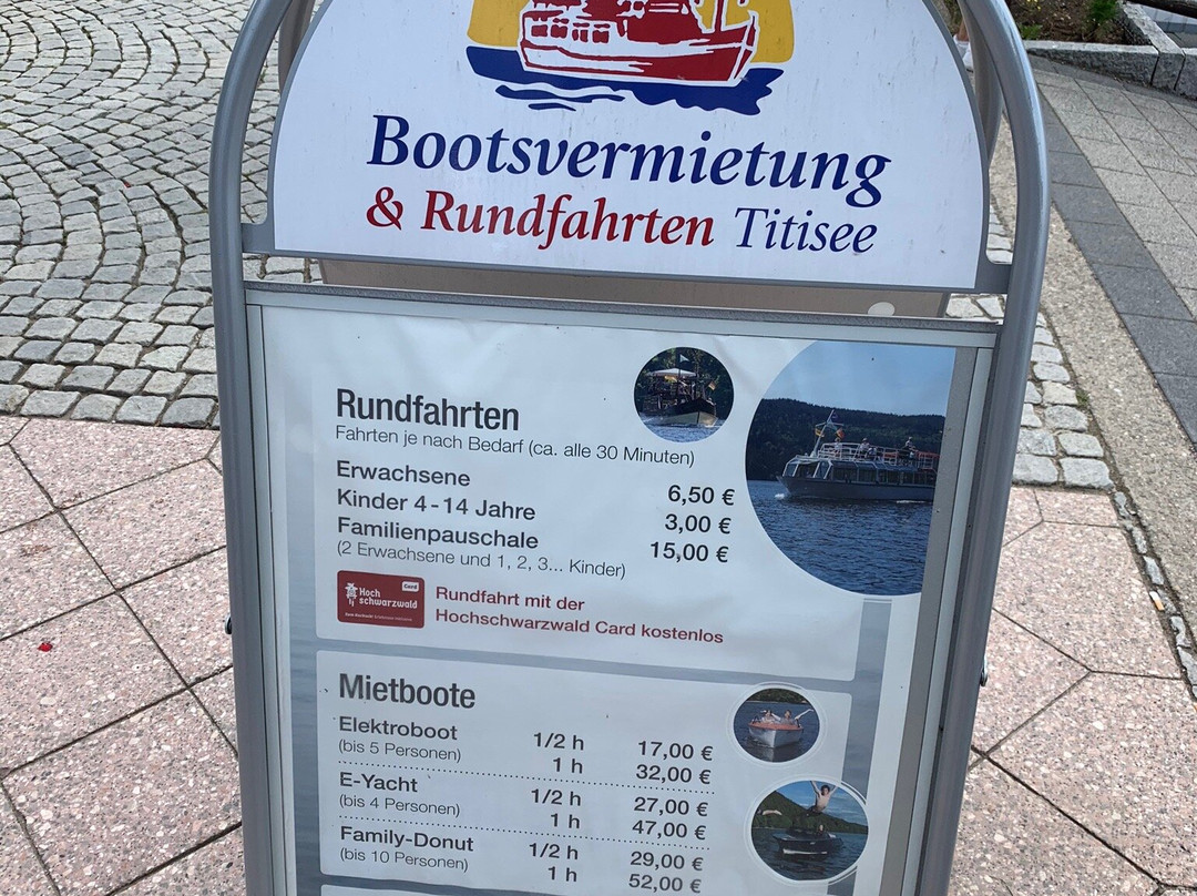 Bootsvermietung & Rundfahrten Titisee景点图片