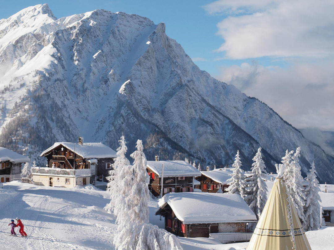 Gruppenhaus im Walliser Alpstyle主图