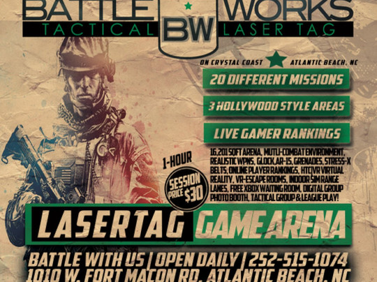Battle Works Tactical Laser Tag and Axe Throwing-Atlantic Beach必去景点