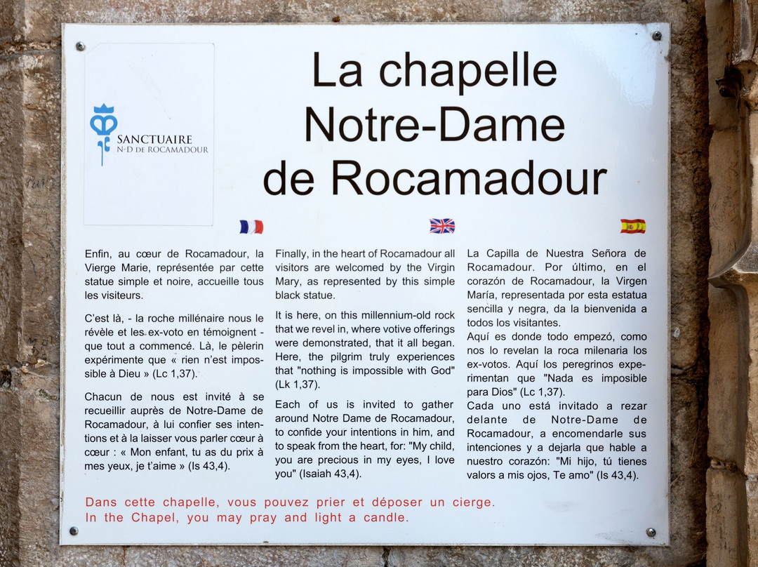 La Chapelle Notre - Dame De Rocamadour