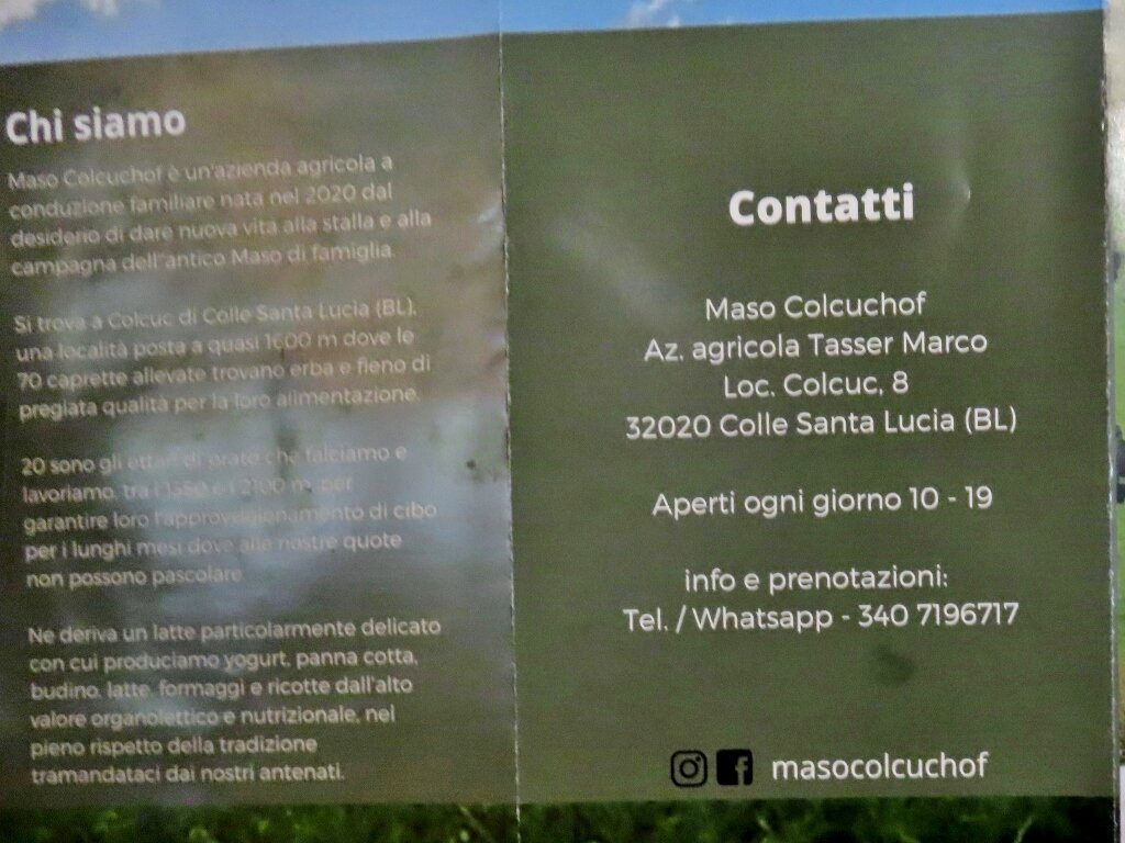 Maso Colcuc Hof Di Marco Tasser-Colle Santa Lucia必去景点