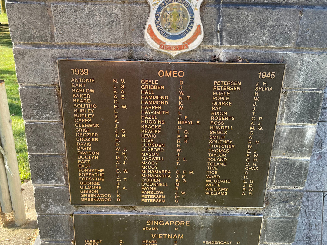 Omeo War Memorial-Omeo必去景点