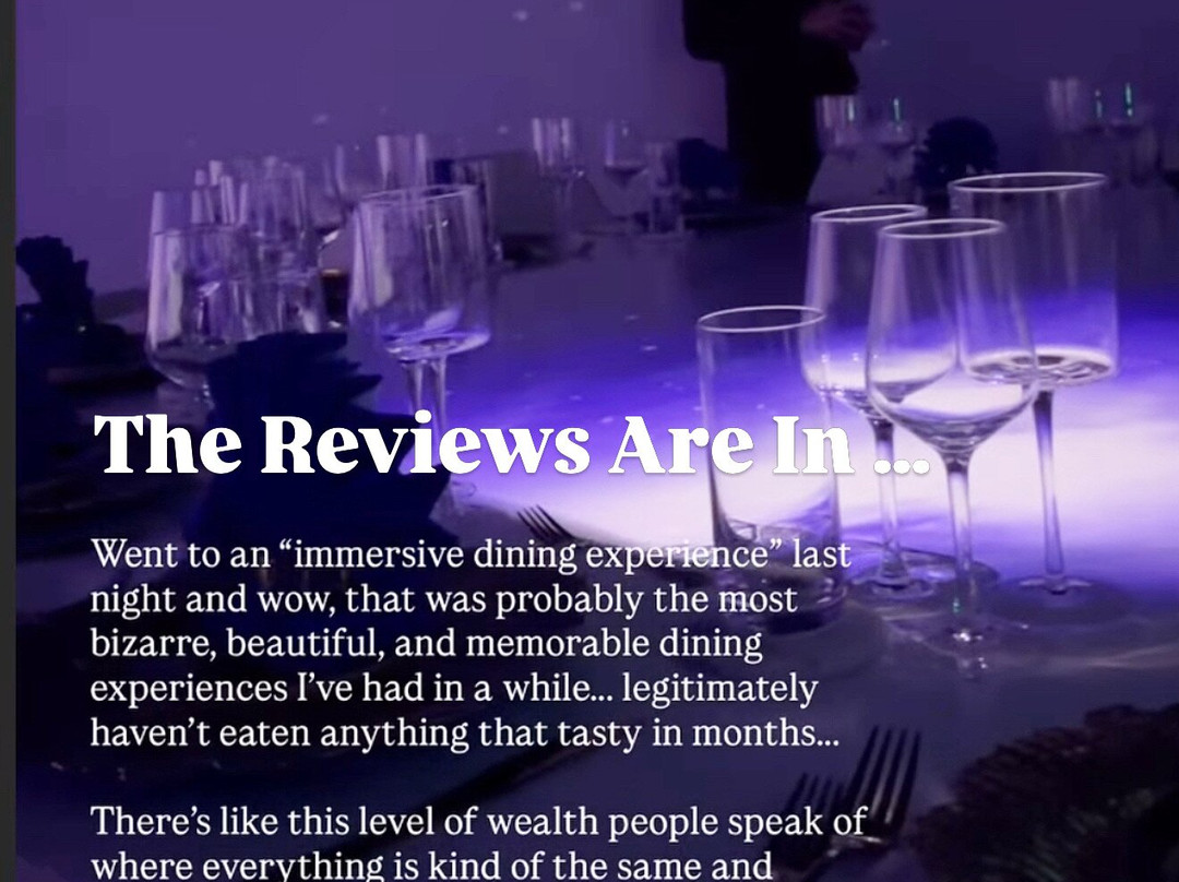 Elysium Immersive Dining