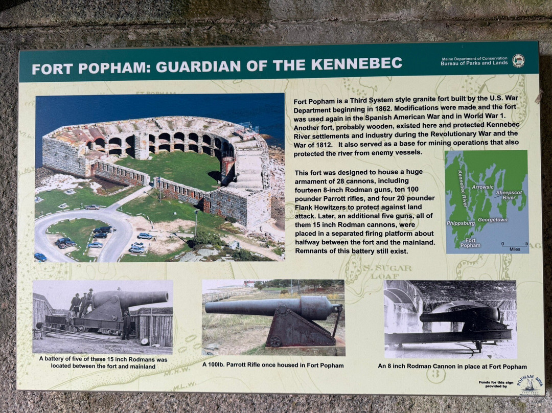 Fort Popham State Historic Site-Phippsburg必去景点