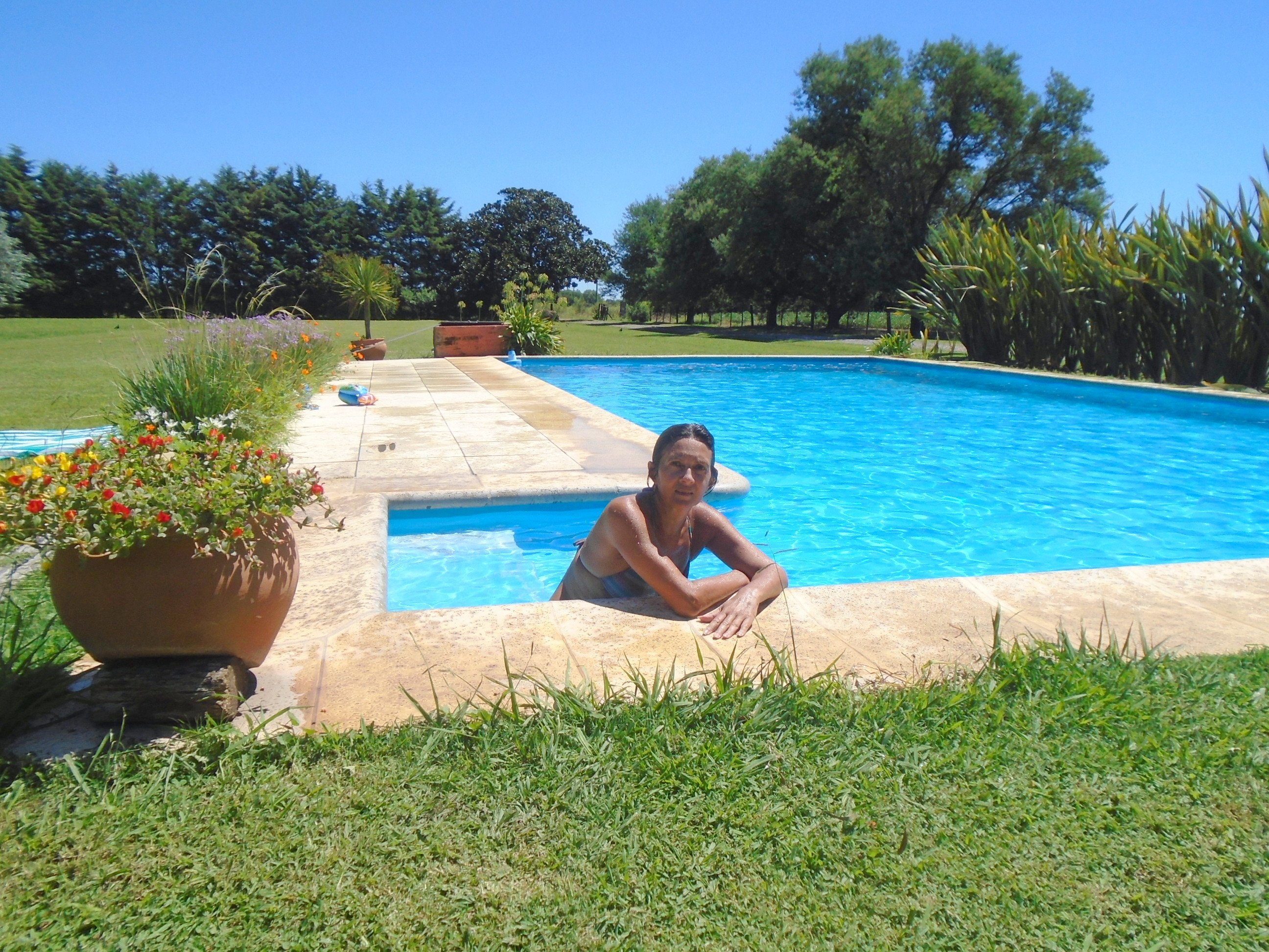 Hosteria Rural Les Aldudes-泳池