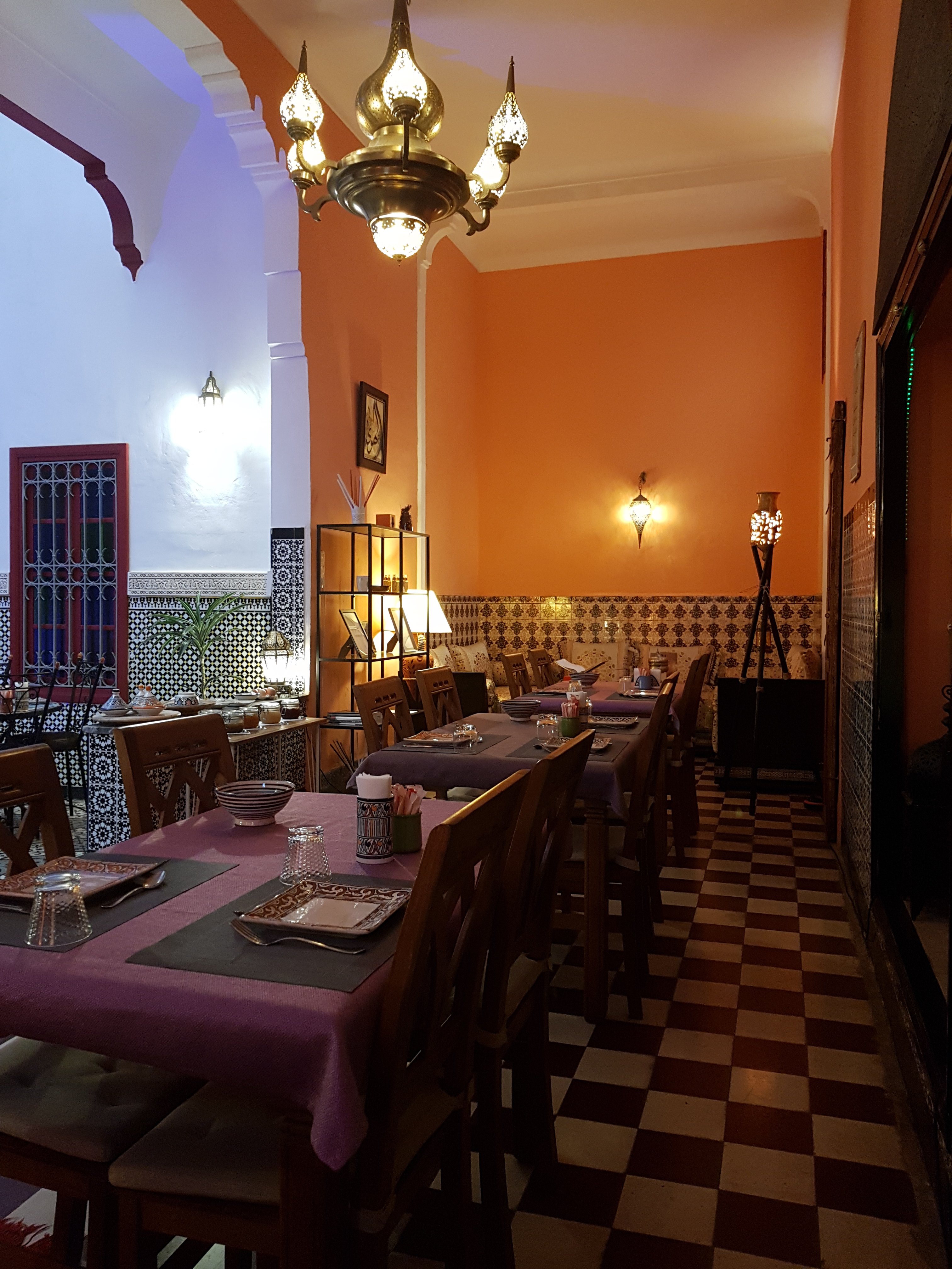 梅塔哈摩洛哥传统庭院住宅旅馆-餐饮