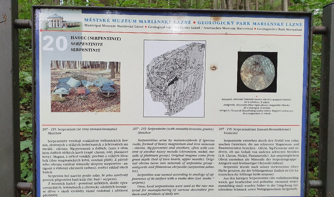 The Marianske Lazne Geological Park-玛丽亚温泉市必去景点