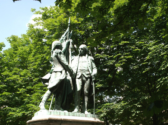 Le monument a Washington et La Fayette-巴黎必去景点