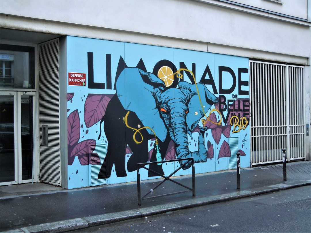 Fresque Elephant Vert-2-巴黎必去景点