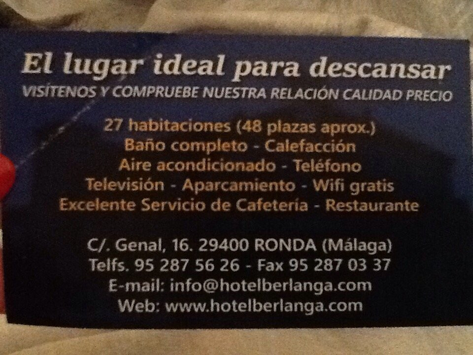 Berlanga Hotel-Restaurant主图