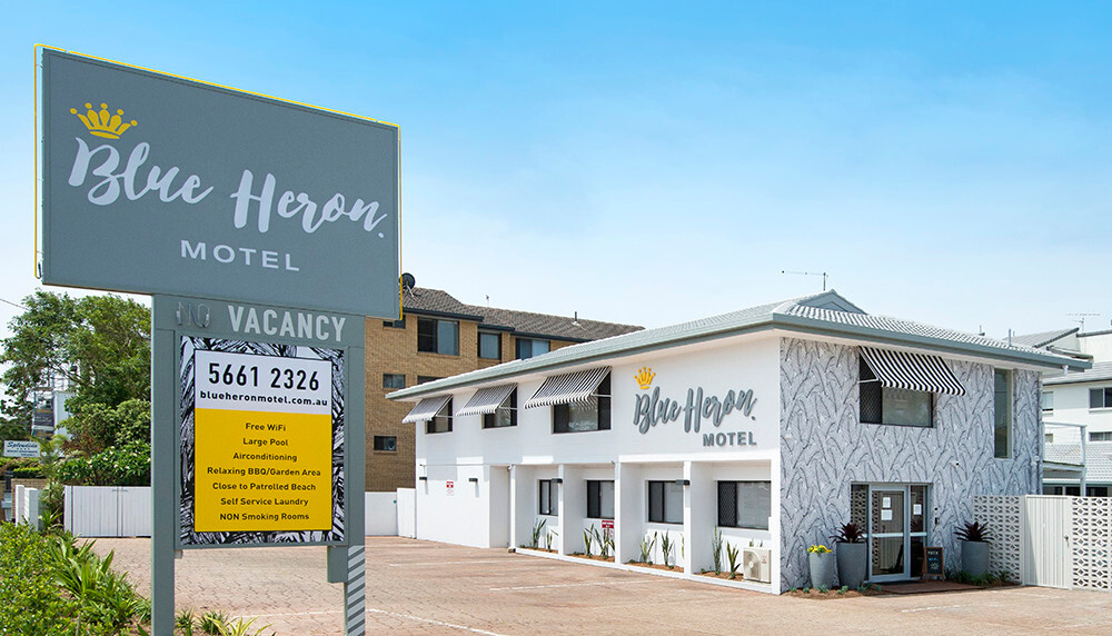 美人鱼海滩酒店住宿-Blue Heron Motel