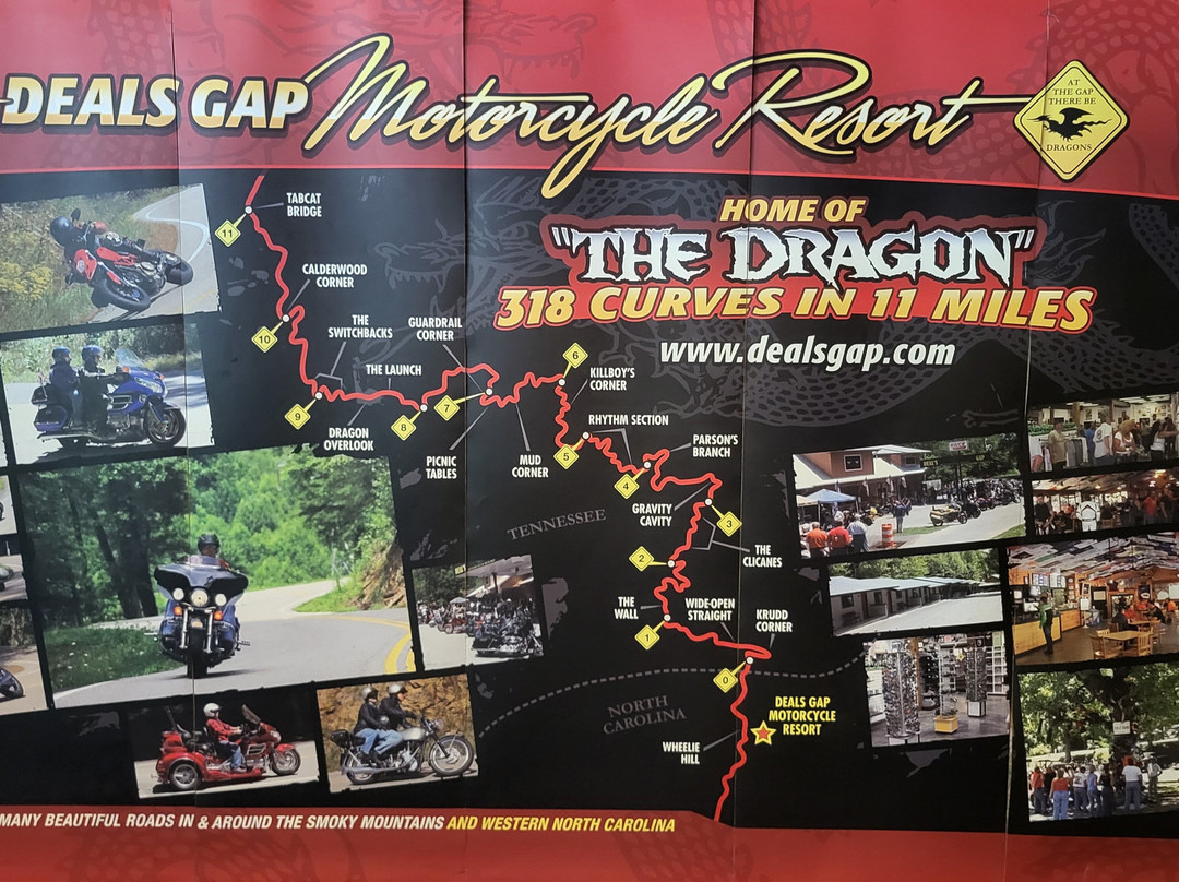 Tail of the Dragon-罗宾斯维尔必去景点