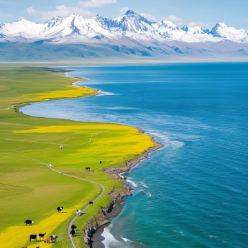 青海湖景区+茶卡盐湖+察尔汗盐湖+莫高窟+张掖8日7晚私家团