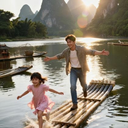 广西桂林+阳朔+漓江+龙脊梯田+北海+涠洲岛6日5晚自由行