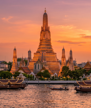3D2N • Bangkok · Explore Damnoen Saduak Floating Market, the Grand Palace, and Wat Paknam