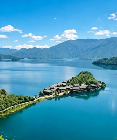 7D6N • Lijiang + Shangri-La + Lugu Lake: Specialty meals + Mosuo bonfire party + pig-trough boat ride + Lijiang Ancient Town Mufu Palace + Tiger Leaping Gorge + Tangka painting + Yulong Snow Mountain