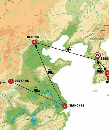 14D13N • Korea and the Golden Triangle in China