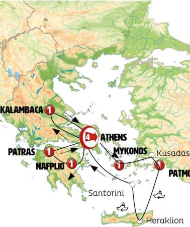 11D10N • Athens, the Beautiful Aegean and Complete Greece Int