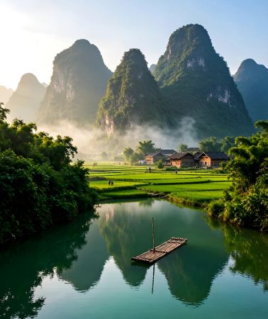 5D4N • Nanning, Guangxi + Chongzuo + Detian Waterfall + Mingshi Countryside + Tongling Grand Canyon + Bama + Haokun Lake
