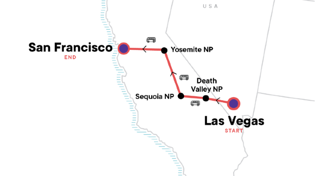 7-Day California National Park Discovery Tour·Death Valley, Bakersfield, Sequoia, Yosemite | Max 13 Guests