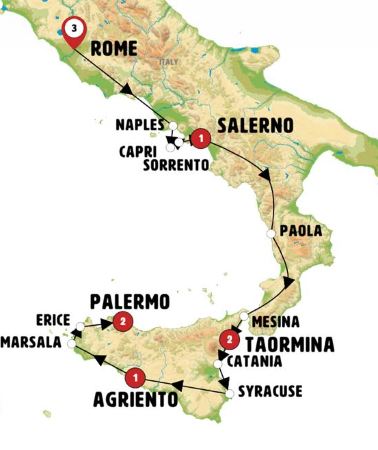 10D9N • Sicily and Southern Italy End Palermo with Rome