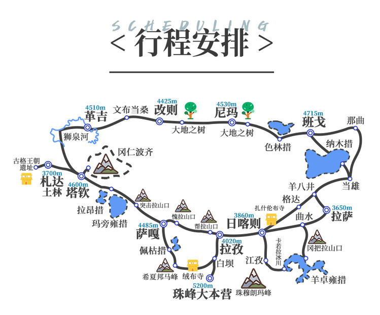 户外探索阿里纳木措珠峰大本营11日10晚跟团游