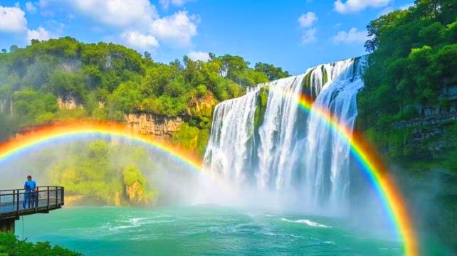 贵州贵阳+黄果树景区+兴义万峰林景区+马岭河峡谷景区+荔波小七孔景区+西江千户苗寨5日4晚跟团游·万峰来信+错峰出行 好礼不停 赠远观花江峡谷大桥+2+1头等舱