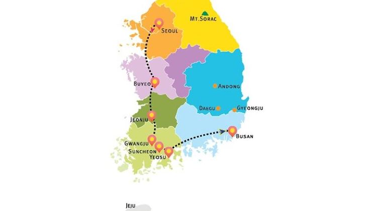 3-Day Group Tours: Korea Western course by K-shuttle Tour from Seoul to Busan