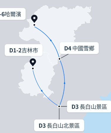 6日5晚 • 長白山＋延吉＋雪鄉＋哈爾濱