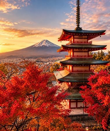 5D4N • Japan: Tokyo, Mount Fuji, Hakone, and Izu, available only during autumn foliage season