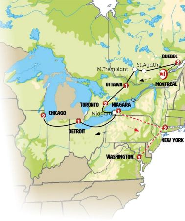 11D10N • Unmissable Canada, Niagara and Chicago